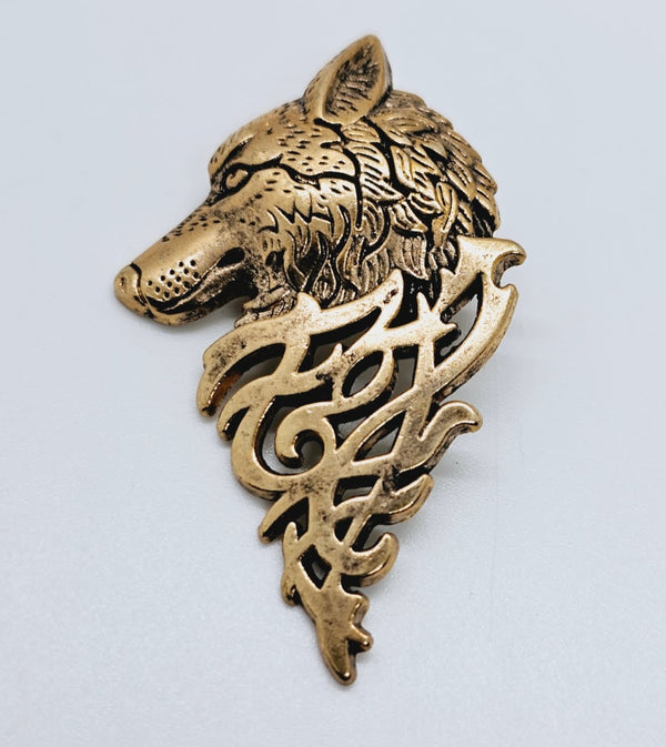 Bronze Wolf Lapel Pin