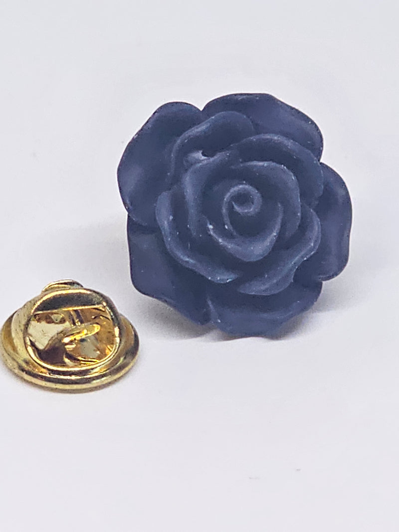 NAVY LAPEL FLOWER