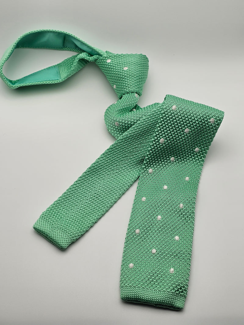 SEAFOAM GREEN POLKA-DOT