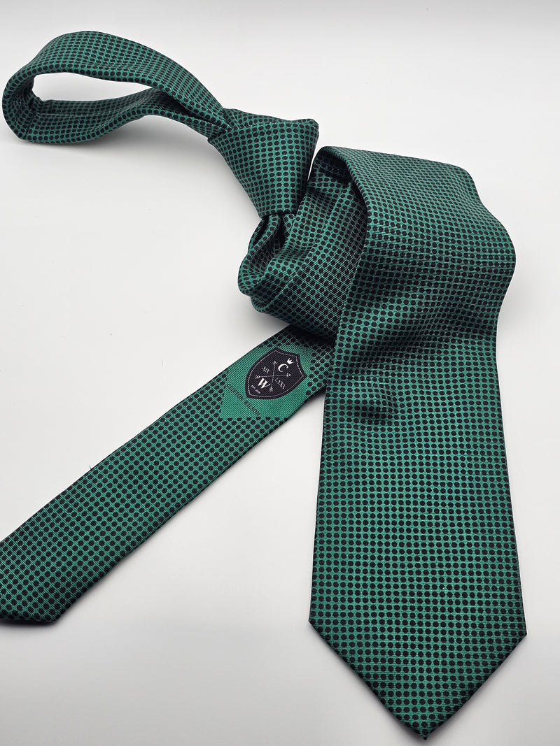 HUNTER GREEN SMALL POLKA-DOT