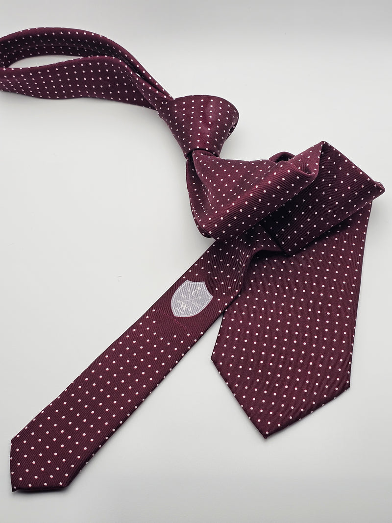 MAROON POLKA-DOT