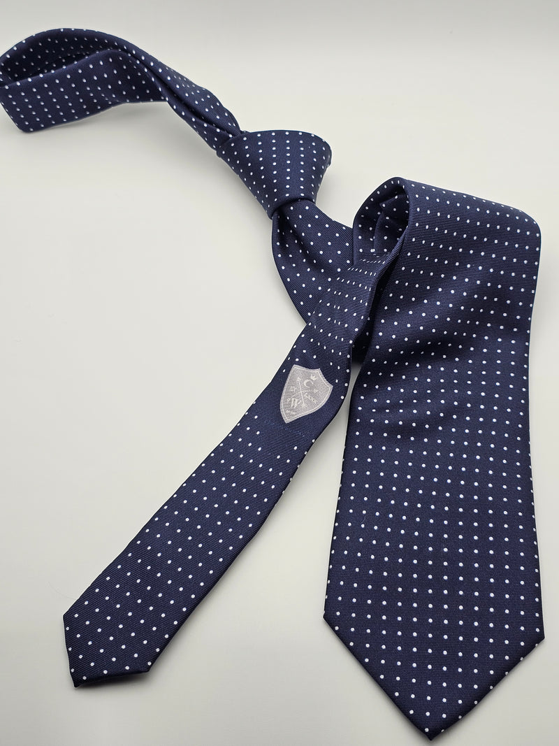 NAVY POLKA-DOT