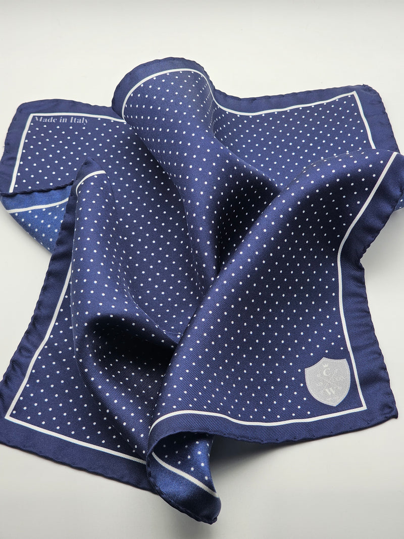 NAVY POLKA-DOT