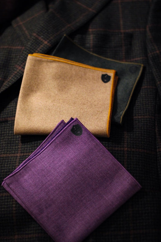 Clifton Wilson Soft Wool Pocket Squares