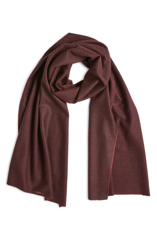 Maroon Solid Cashmere Scarf