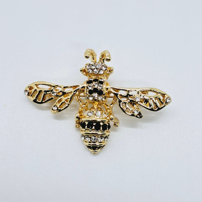 Diamond Bee Lapel Pin