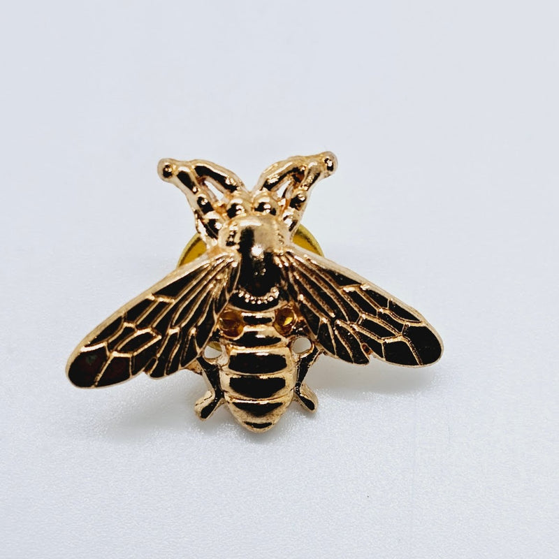 Gold Fly Lapel Pin
