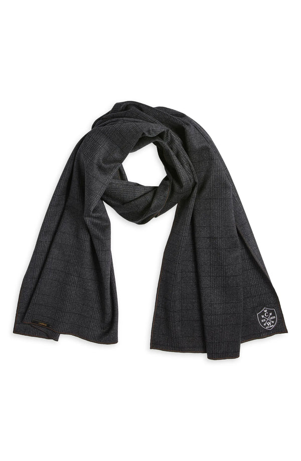 Gray Glen Plaid Wool Scarf