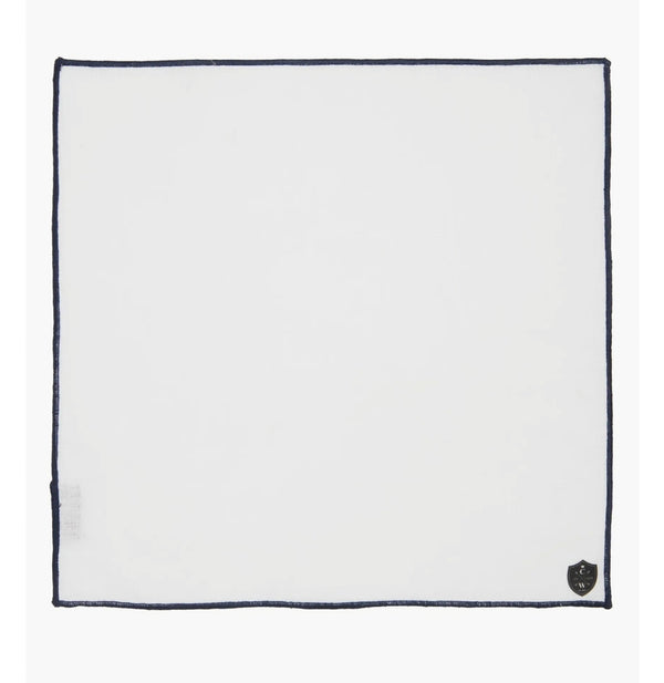 WHITEN LINEN NAVY TRIM