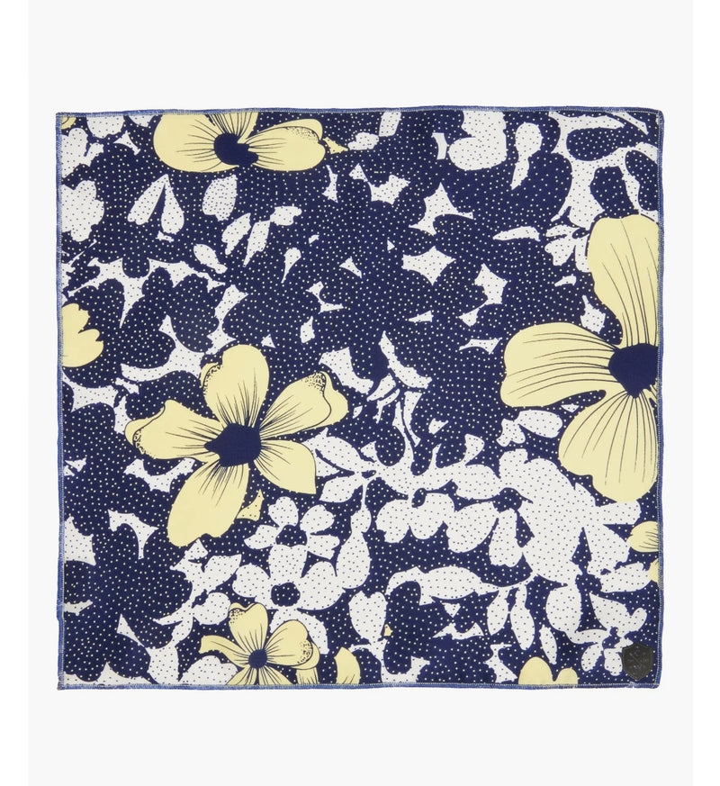 NAVY SILK FLORAL