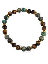 Olive & brown tiger eye