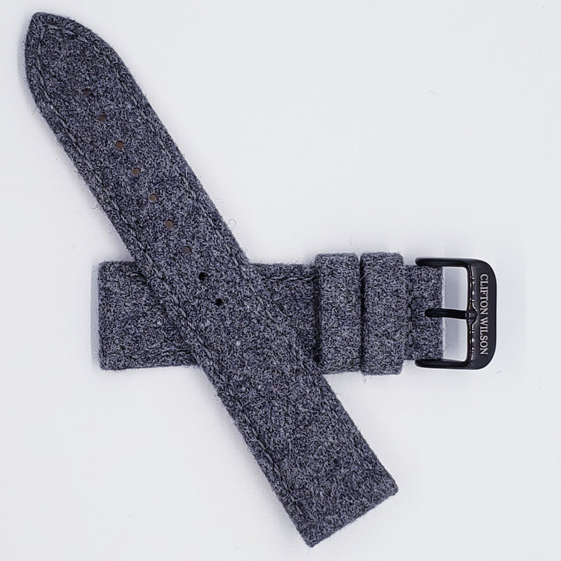 SOLID GREY WOOL WATCH BAND